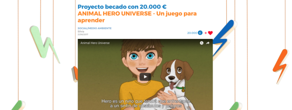 Animal Hero guanya la beca anual Bifrutas valorada en 20.000 €